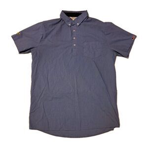 Waffle House Men’s Superior Uniform Work Shirt Large 1/4 Button Short Sleeve